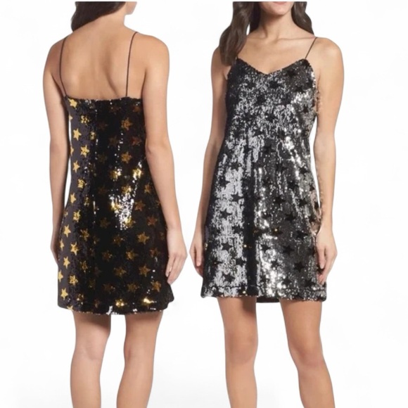 Sam Edelman Star Sequin Slip Dress - Picture 3 of 10